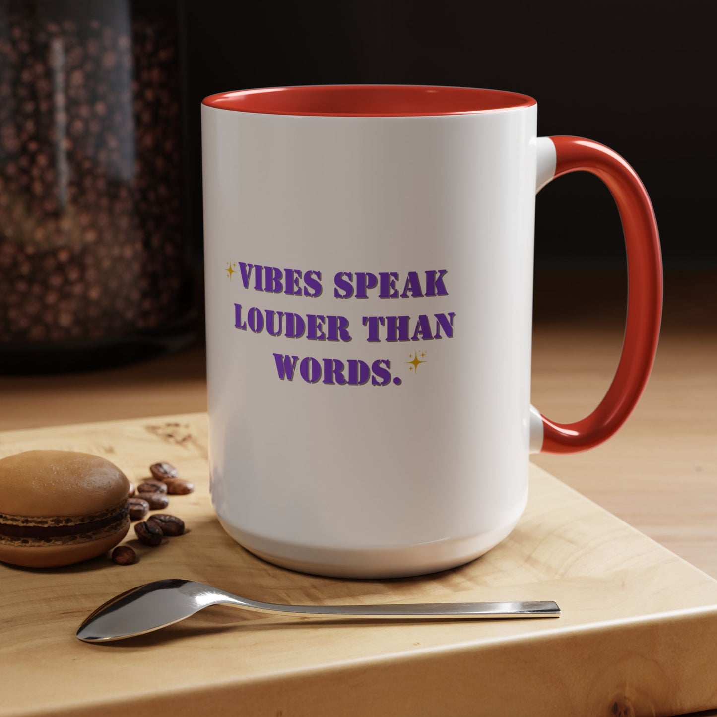 Vibes speak louder than words mug Galantines day mug Bestie gift for her gift for him tea Mug Coffee Gift for Mom sorry i can't gift