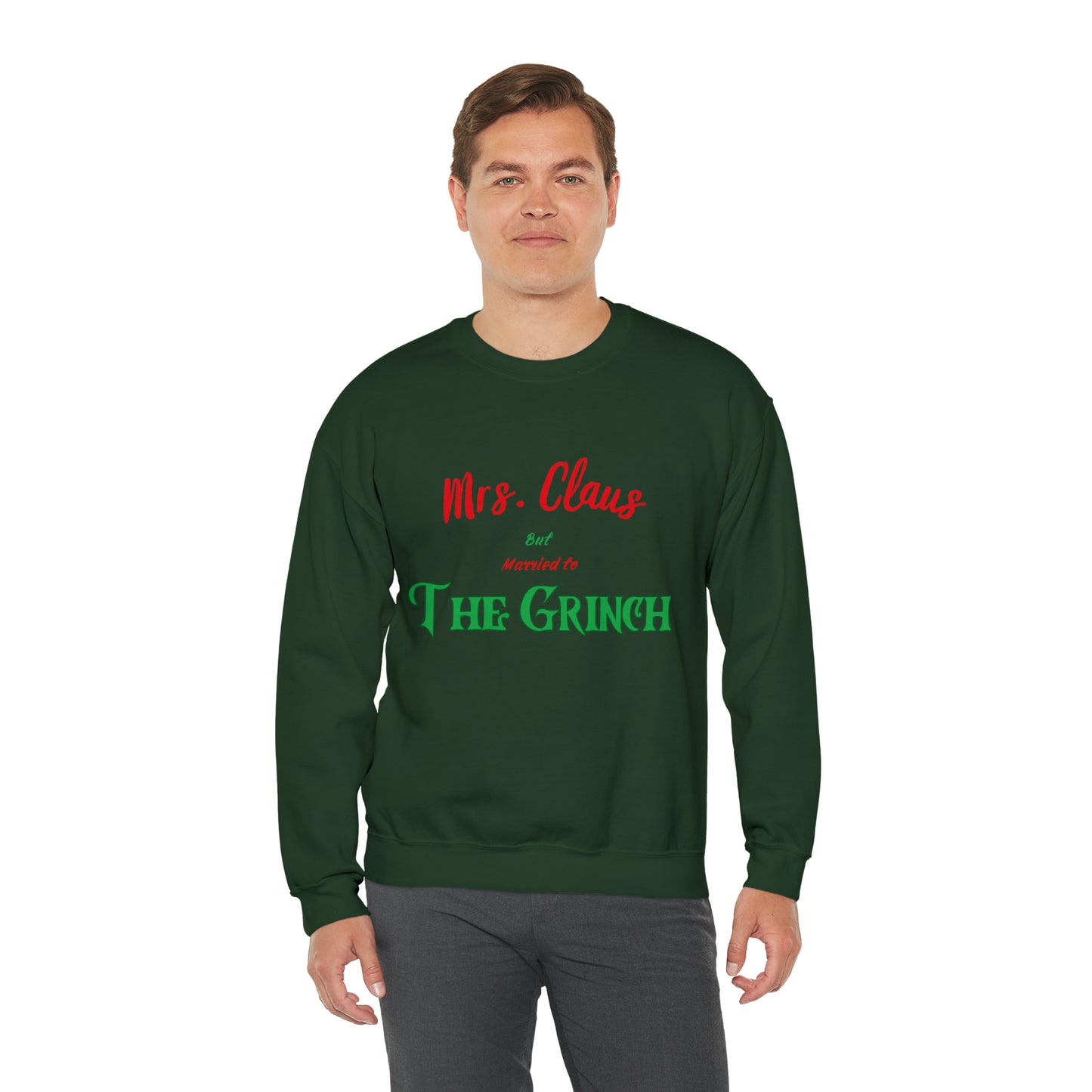 Mrs Claus sweater married to the grinch sweatshirt Merry Christmas Sweatshirt for Women Christmas Shirt Holiday Christmas gift for her