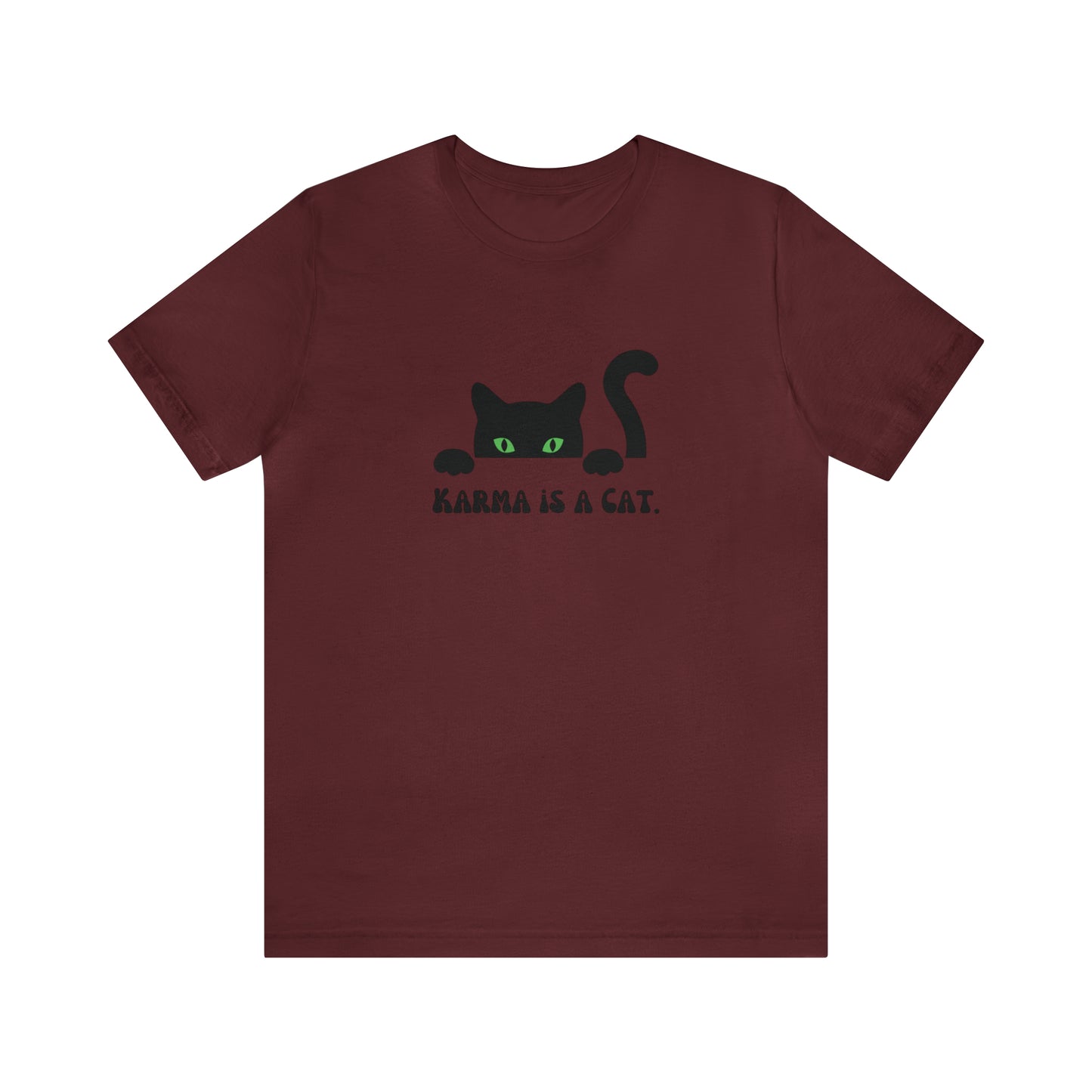 Karma is a cat shirt Cat lover tshirt book lover shirt Taylor witchy cat Shirt Halloween Cat Gift for Cat Lover Gift for Cat swiftie shirt