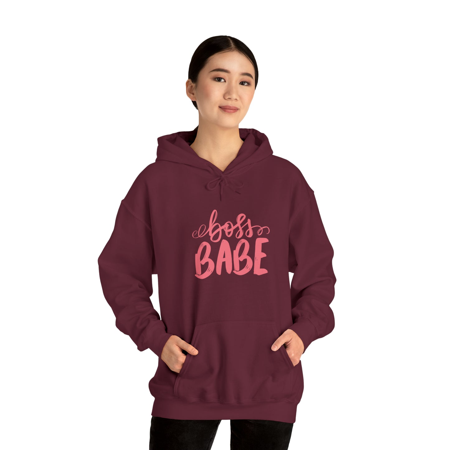 Boss Babe hoodie, boss babe energy, gift for her, millionaire babe, Unisex Heavy Blend Hooded Sweatshirt
