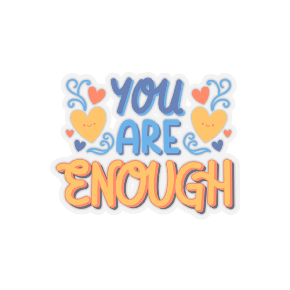 You are enough sticker bestie sticker motivation witch gift funny mom gift bestfriend gift Kiss-Cut Stickers Halloween sticker self love