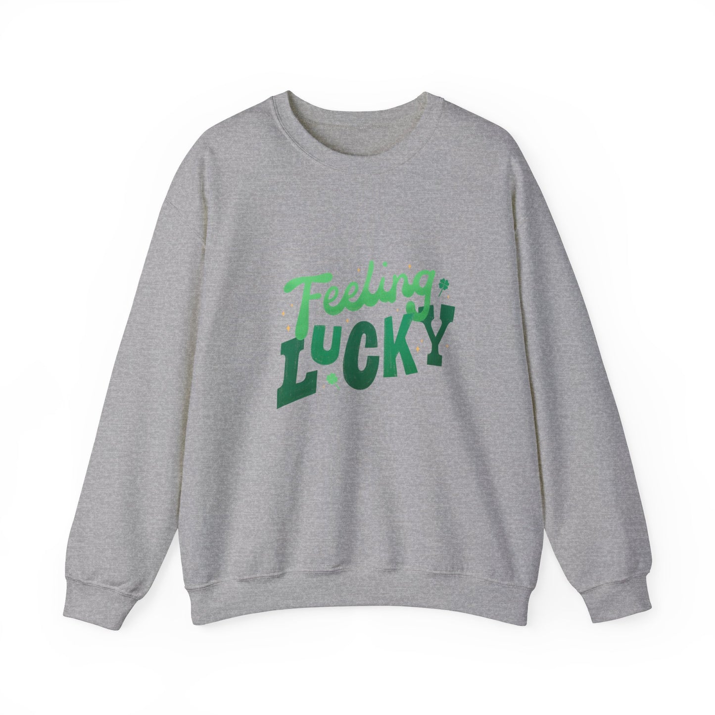 Feeling lucky sweater  St Patrick's Day sweatshirt leprechaun gift St Paddys sweatshirt Heart Love valentines shirt gift forher best friend