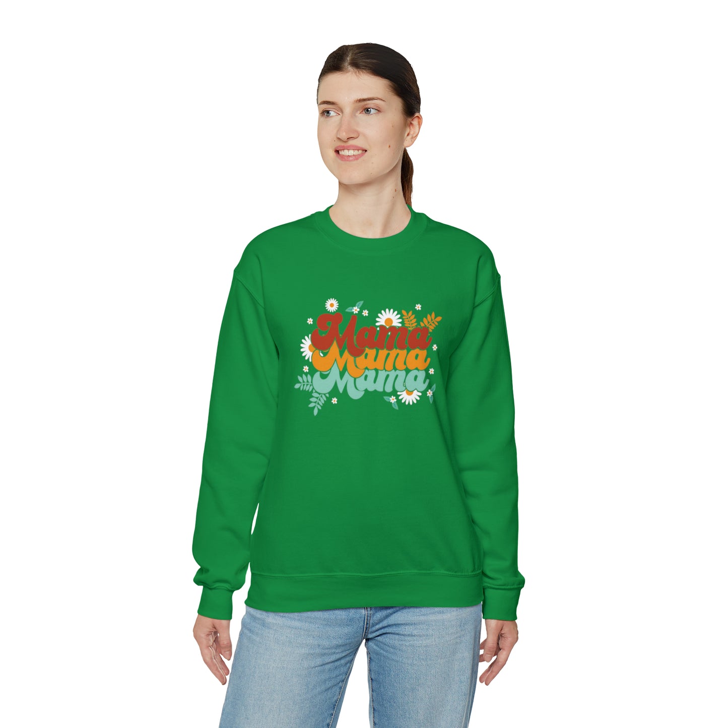 Mama floral vibes sweater, Mother Mom sweatshirt, Gift for mom, Christmas gift for her, yoga wear for her,for him, Birthday gift for her,Ga