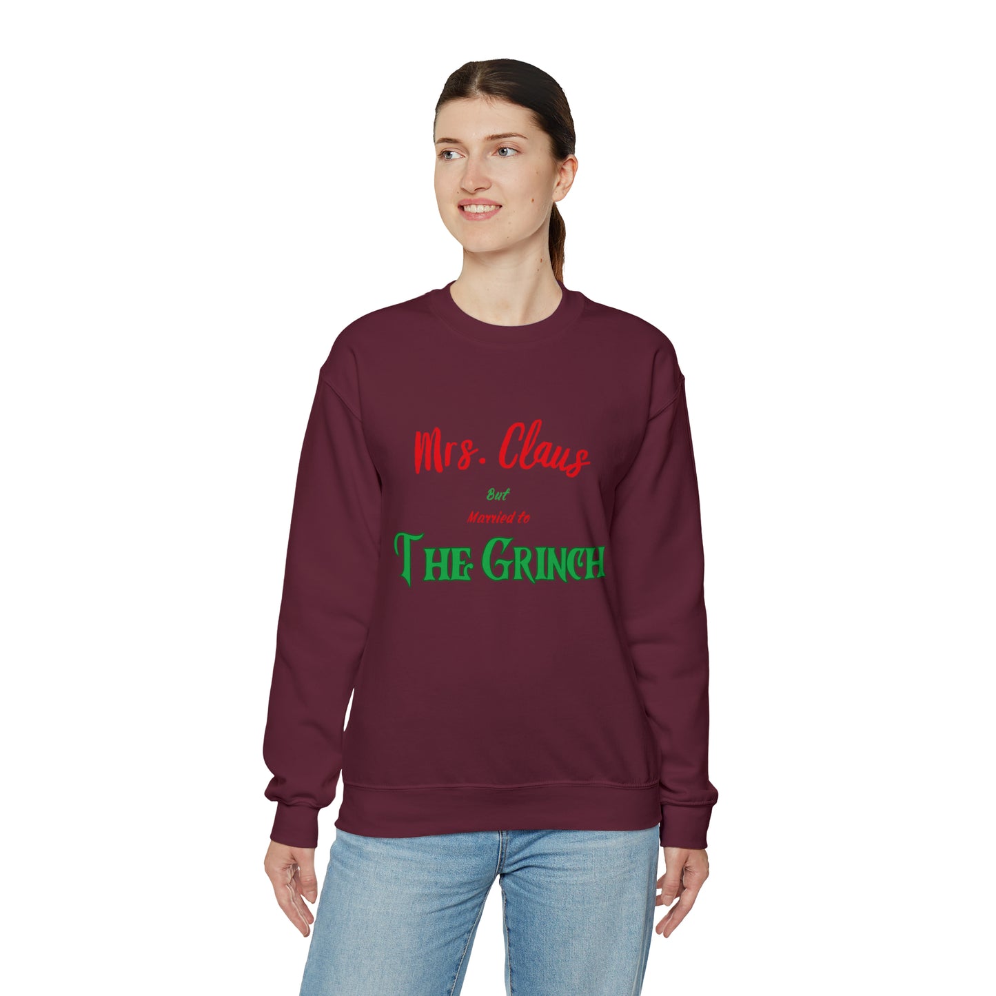 Mrs Claus sweater married to the grinch sweatshirt Merry Christmas Sweatshirt for Women Christmas Shirt Holiday Christmas gift for her