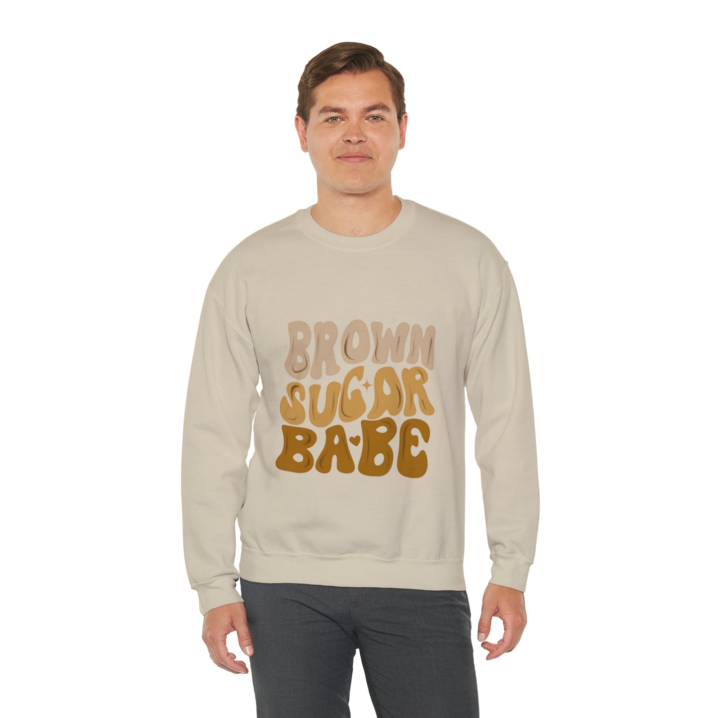 Brown Sugar Babe sweatshirt, Brown Beauty shirt, Birthday gift for her, Melanin sweatshirt, Unisex Heavy Blend Crewneck Sweatshirt