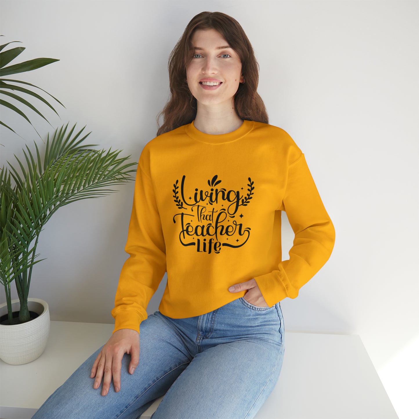 Living that teacher life Sweatshirt,Teach love inspire sweater,Teacher mode shirt,Christmas Sweater,Christmas gift,teacher appreciation gift