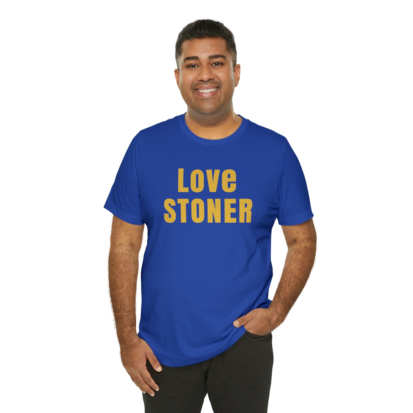 Love Stoner Tshirt, Gift for her, Gift for him, Festival shirt, Unisex Jersey Short Sleeve Tee