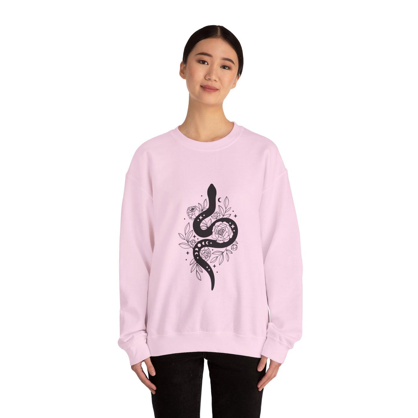 Witchy snake Sweatshirt snake lover gift floral sweater best friend gift Womens Sweatshirt concert merch Tee christmas gift