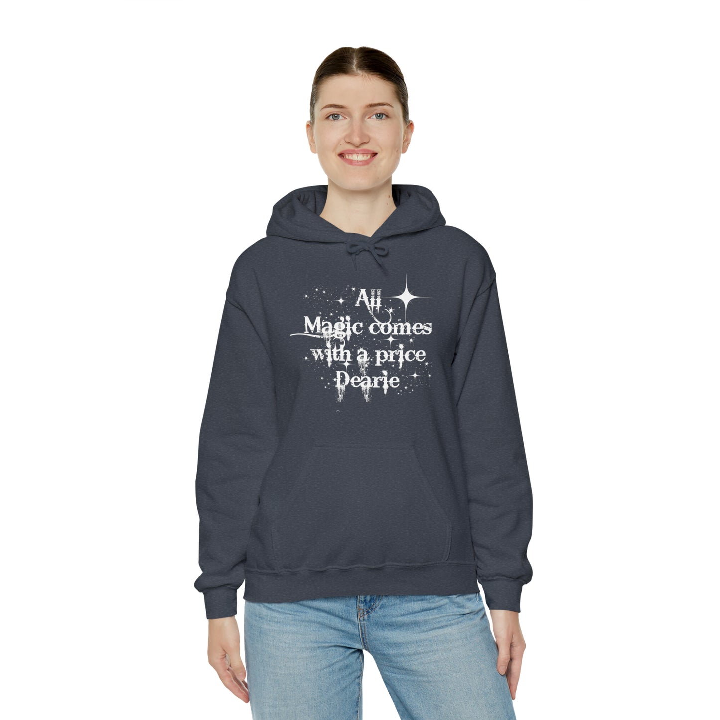 All magic comes with a price Dearie hoodie,OUAT Fan gift, Rumpelstiltskin gift for her, Christmas gift, Unisex Heavy Blend Hooded Sweatshirt