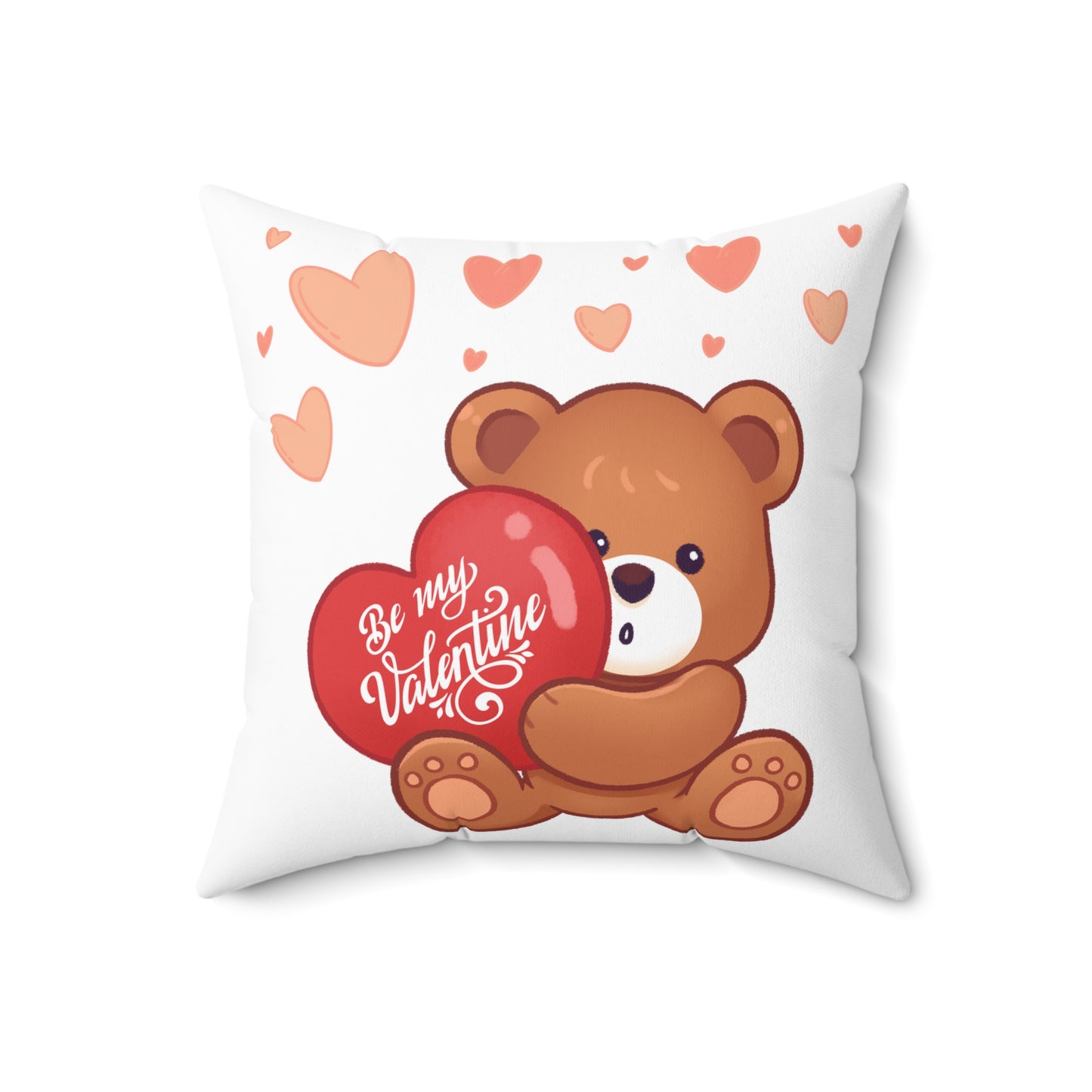 Be my valentine pillow teddy bear valentines day gift Adore you gift love story Vday day gift for her gift for him galentines day gift
