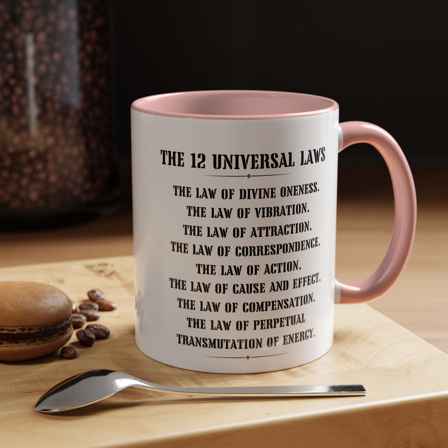 The 12 laws of the universe mug best friend mug CoffeeMug Custom name manifesting Gift Christmas Tea Cup hot cocoa Kitchen Decor bestie gift