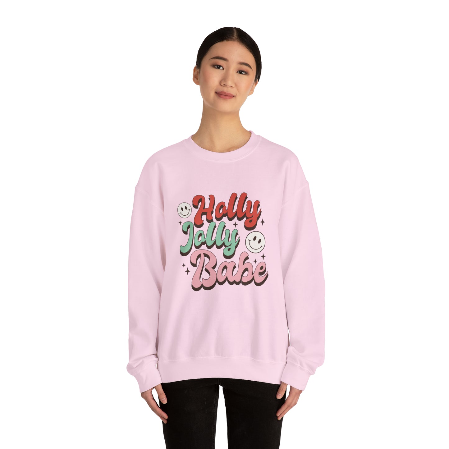 Holly Jolly Babe Christmas sweater Retro Christmas sweater Merry Christmas cupcake hot cocoa sweatshirt Bright Christmas gift for her