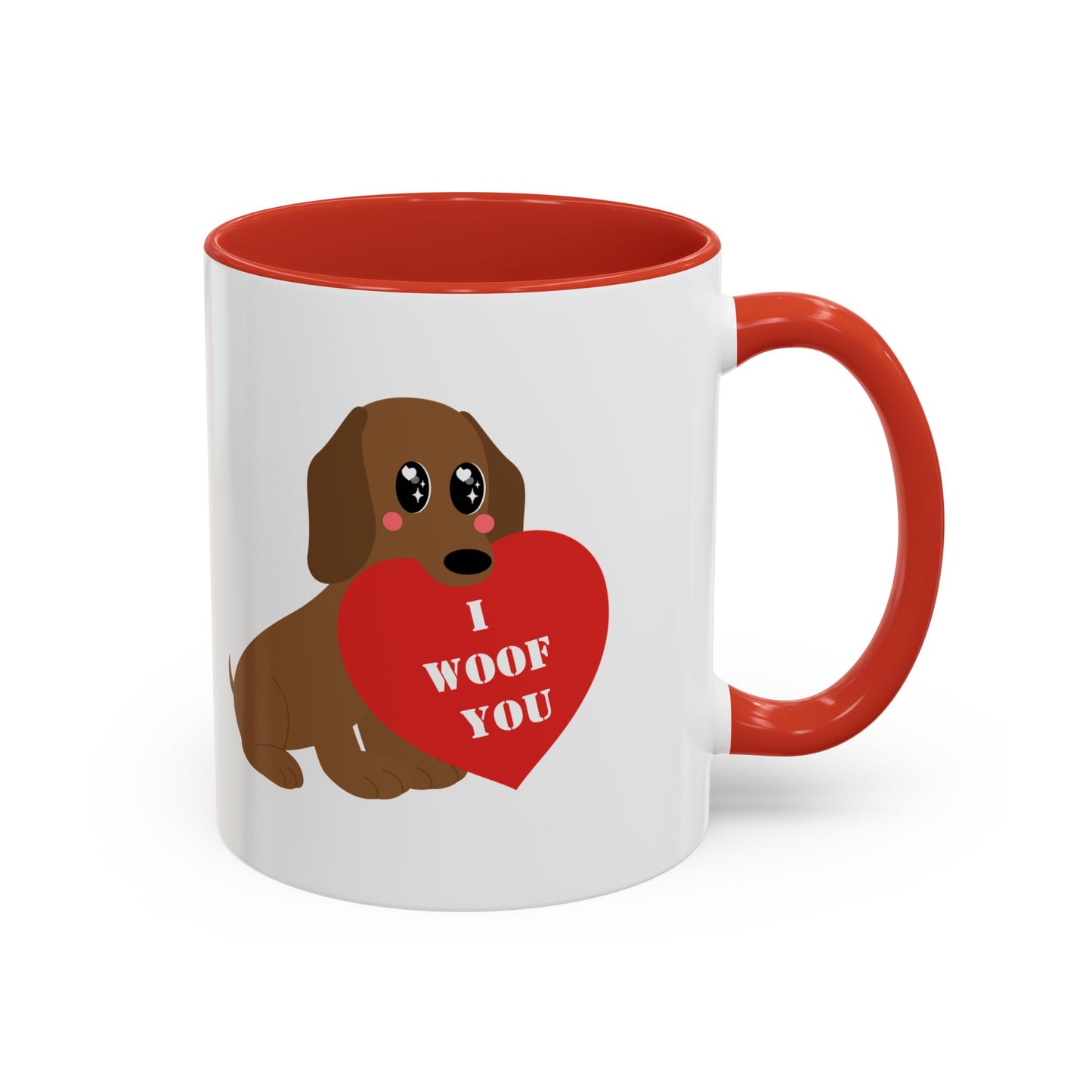 Dog lover mug I woof you mug Valentines day mug i love you Galantines day Bestie gift for her gift tea Mug Coffee Gift for Mom vday gift