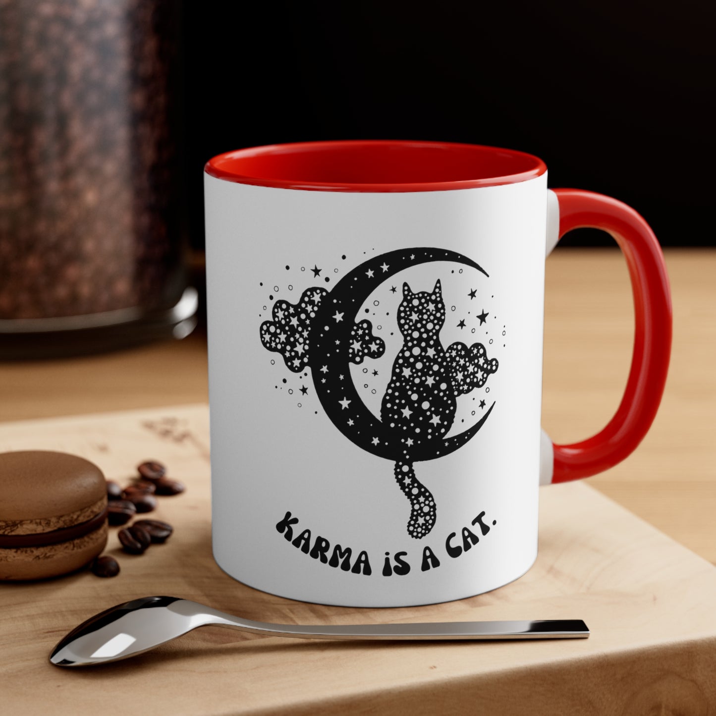 Karma is a cat mug best friend gift for her gift for him Birthday gift coffee mug tea gift for cat lover bestie valentinesday gift Christmas