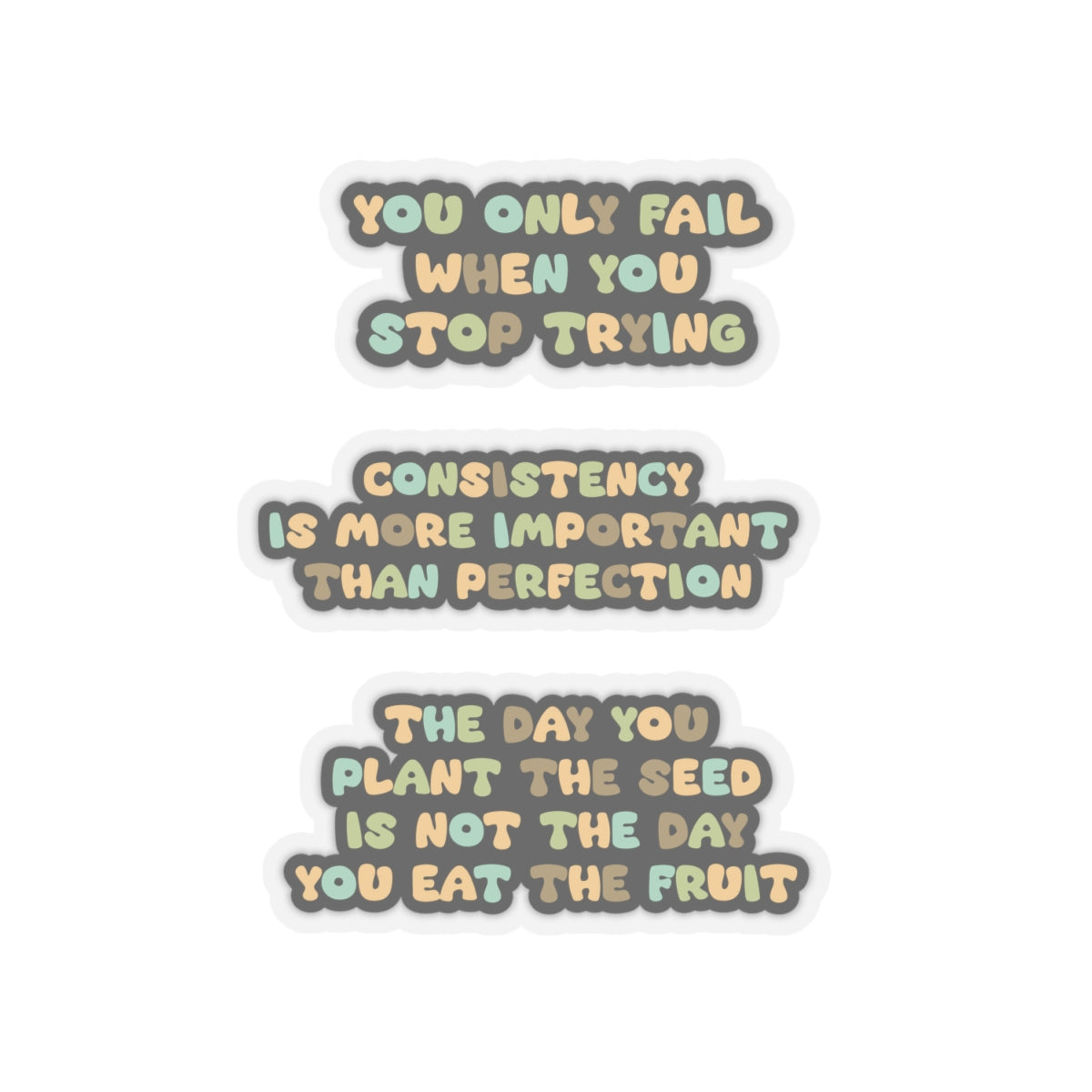 Motivational sticker page consistency sticker over perfection sticker small steps sticker bestie sticker teddy bear stickers bestfriend