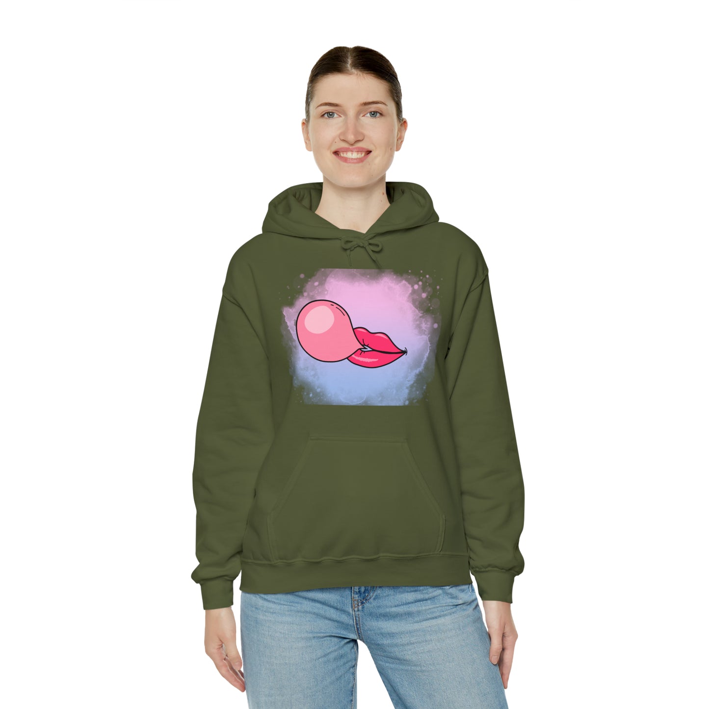 Bubble Gum kiss Hoodie, Summer Bubblegum shirt, Birthday gift for her, Galantine gift for her, best friend gift,birthday vacation,Unisex