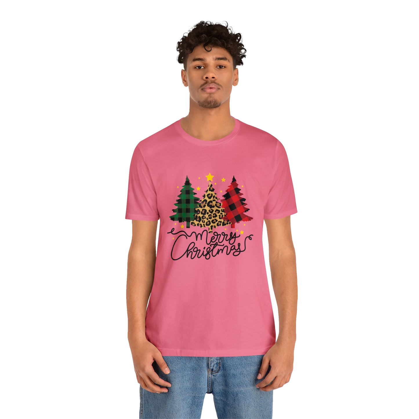 Festive AF shirt Pink Merry Bright Christmas Tshirt for Women Men Christmas Shirt Sweater Holiday Christmas gift for her gift for him Plaid