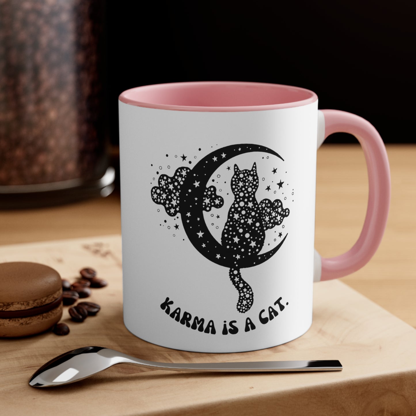 Karma is a cat mug best friend gift for her gift for him Birthday gift coffee mug tea gift for cat lover bestie valentinesday gift Christmas