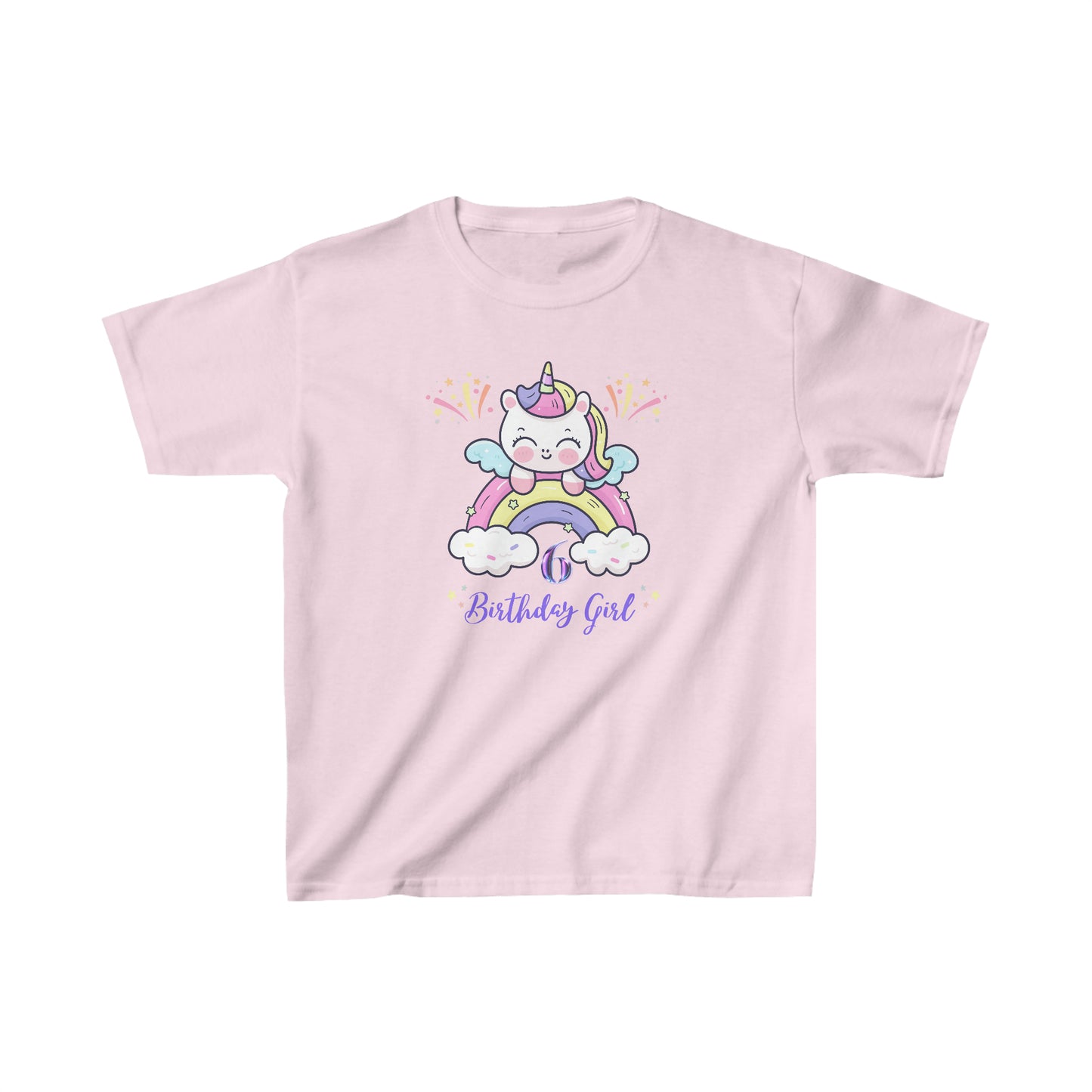 Birthday girl shirt 6 year old birthday shirt kid wavy birthday party shirt Christmas shirt Rainbow cloud kid shirt birthday shirts birthday
