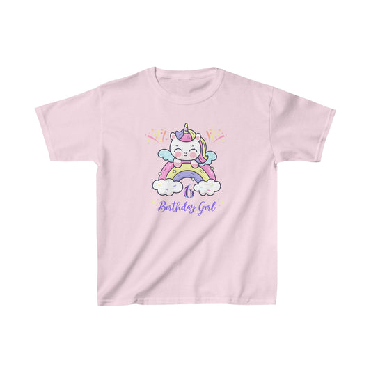 Birthday girl shirt 6 year old birthday shirt kid wavy birthday party shirt Christmas shirt Rainbow cloud kid shirt birthday shirts birthday