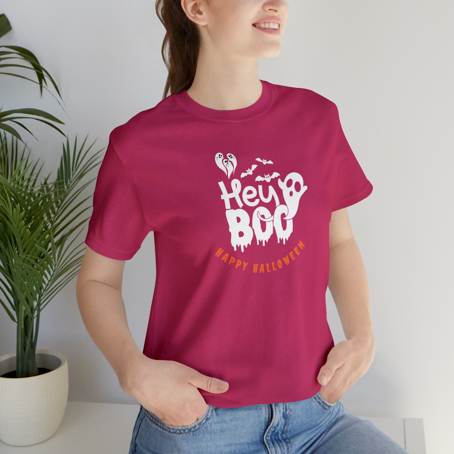 Happy Halloween shirt,Hey boo ghost Halloween tshirt, Halloween Sweatshirt,Spooky Season T Shirt,Retro Halloween Sweater,Christmas gift,