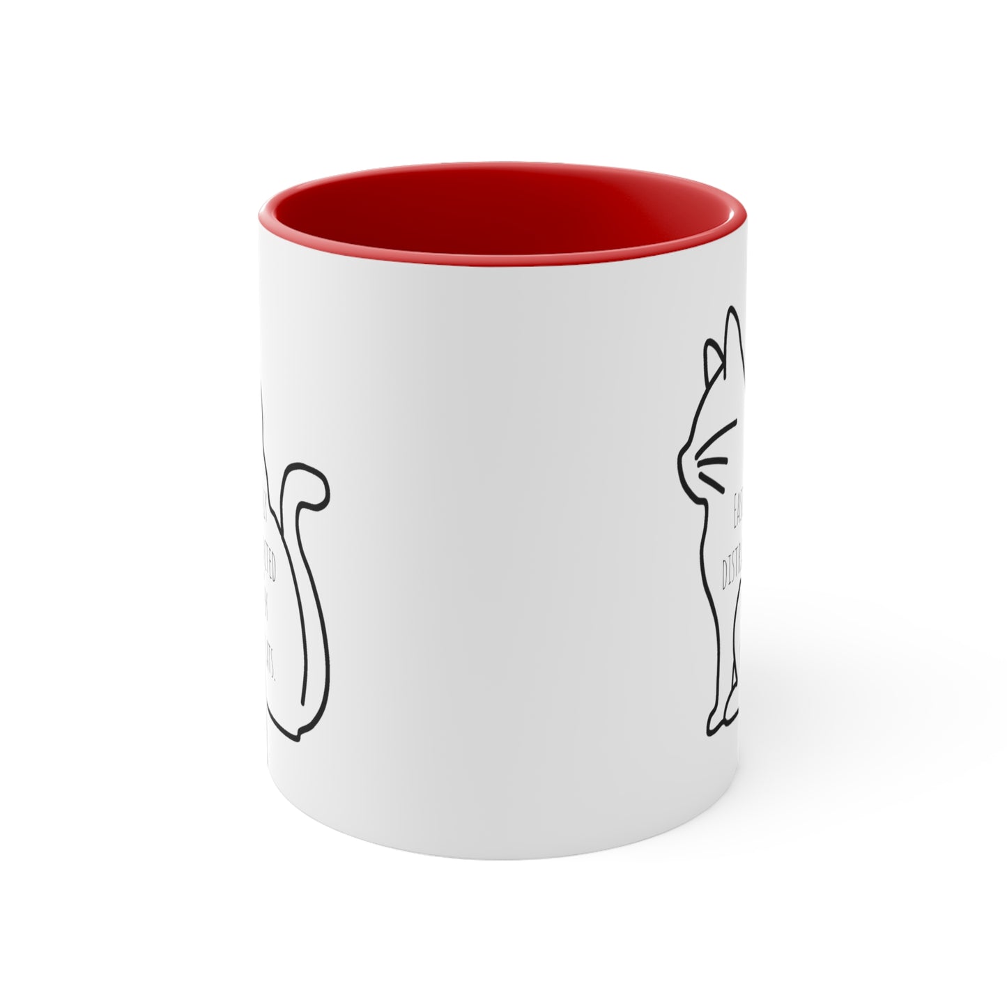 Easily distracted by cats mug 11oz gift Christmas gift for her gift favorite aunt gift coffee lover gift tea gift for her coffee Mug 11oz