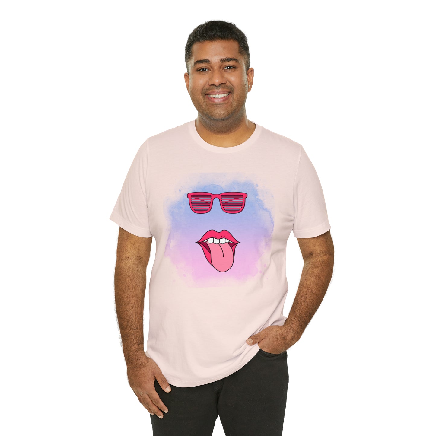 Lip Sunglasses t-shirt, Bubble gum kiss shirt,Pink Gum Shirt,Galantine gift travel shirt,best friend trip,girls vacation trip, Unisex Jersey