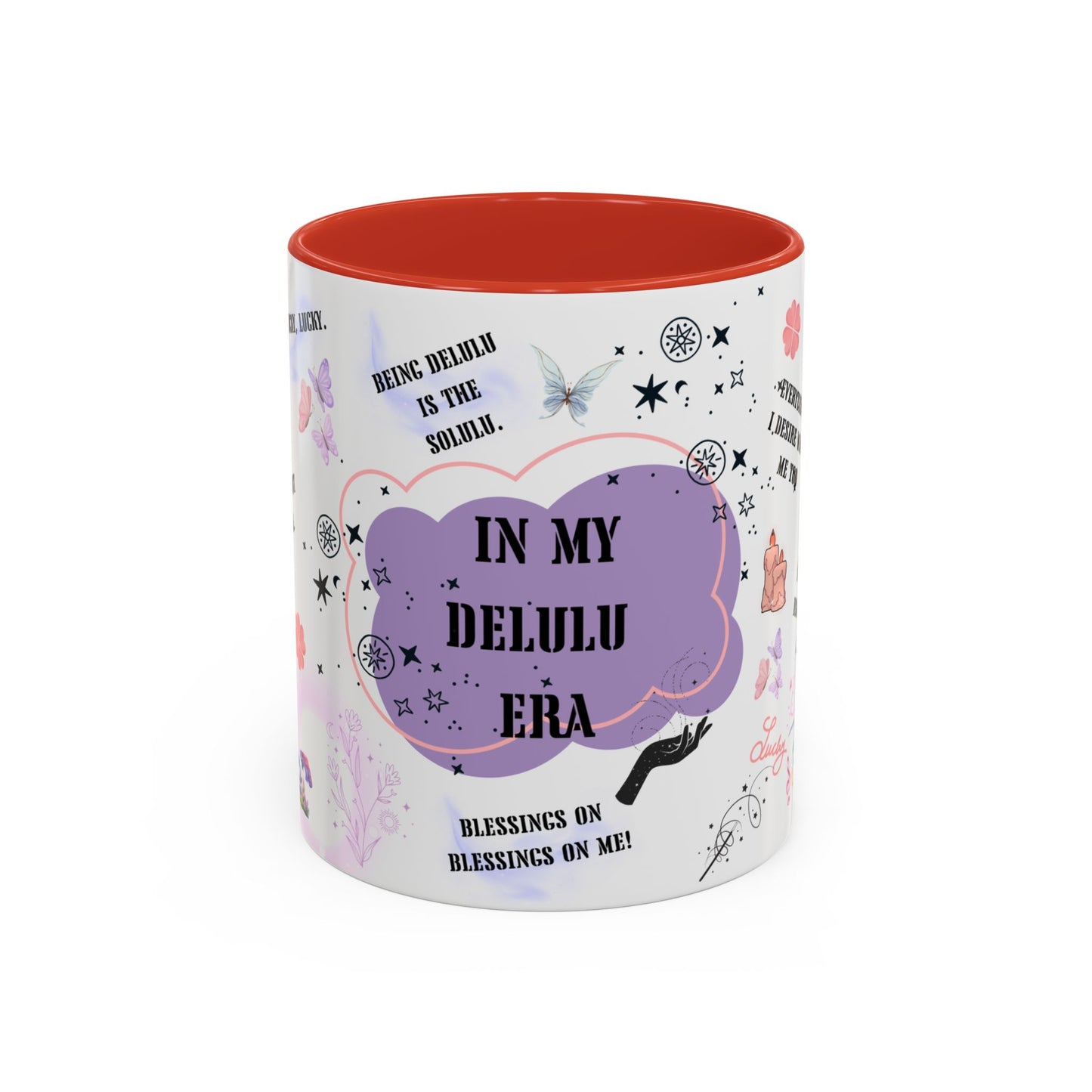 Morning affirmations mug In my delulu era mug witchy Christmas gift for her gift for him bestie mug Witches mug wicked mug Gift Mug coffee