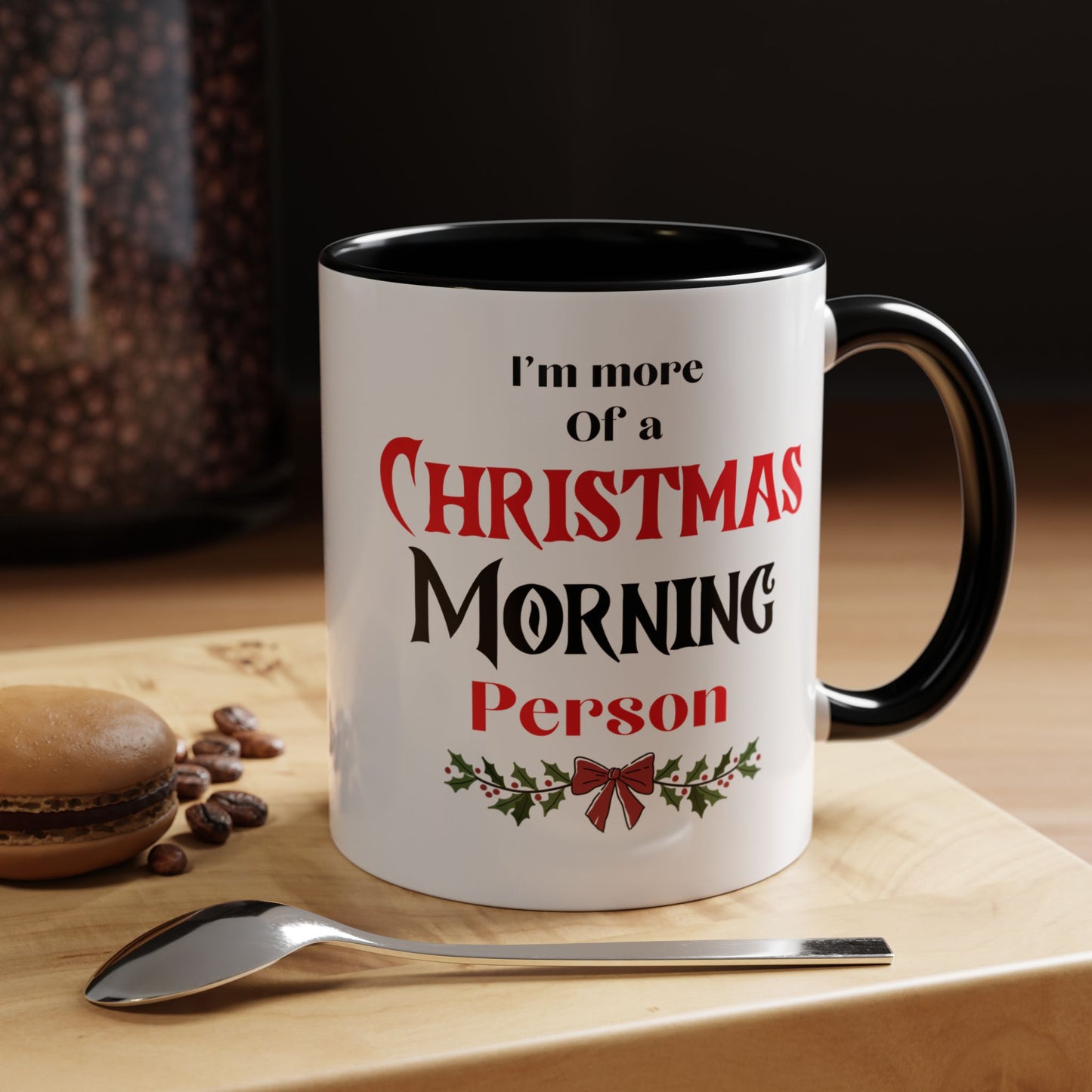 Christmas morning person mug Hot cocoa mug Christmas cheer mug funny holiday gift Christmas mug gift for mom mug bestie gift kids coffeemug