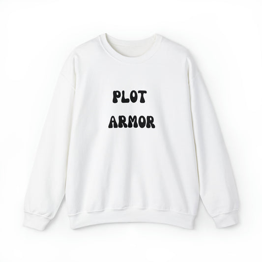 Plot Armor sweater Main character energy Sweatshirt funny writer shirt best friend gift Women's Sweatshirt gift for him gift for her Tee