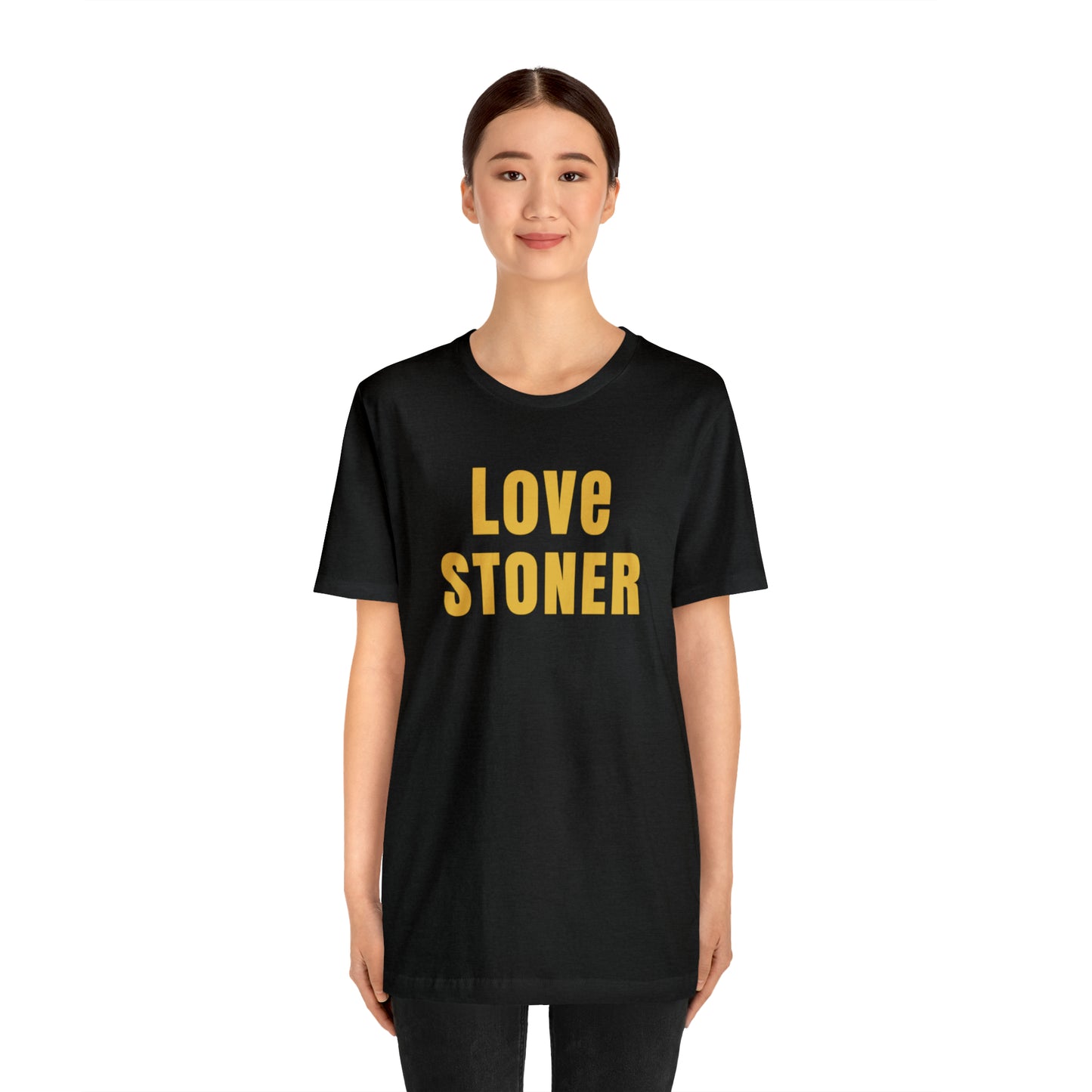 Love Stoner Tshirt, Gift for her, Gift for him, Festival shirt, Unisex Jersey Short Sleeve Tee