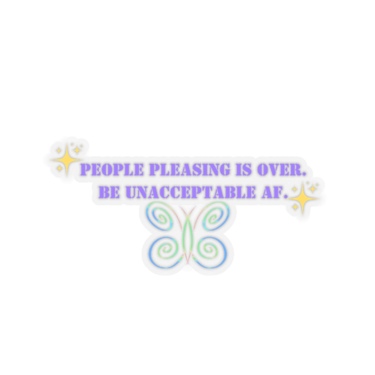 Badass babe vibe sticker rich babe energy sticker neurospicy bestie gift for her bestfriend gift Kiss-CutSticker confident sticker