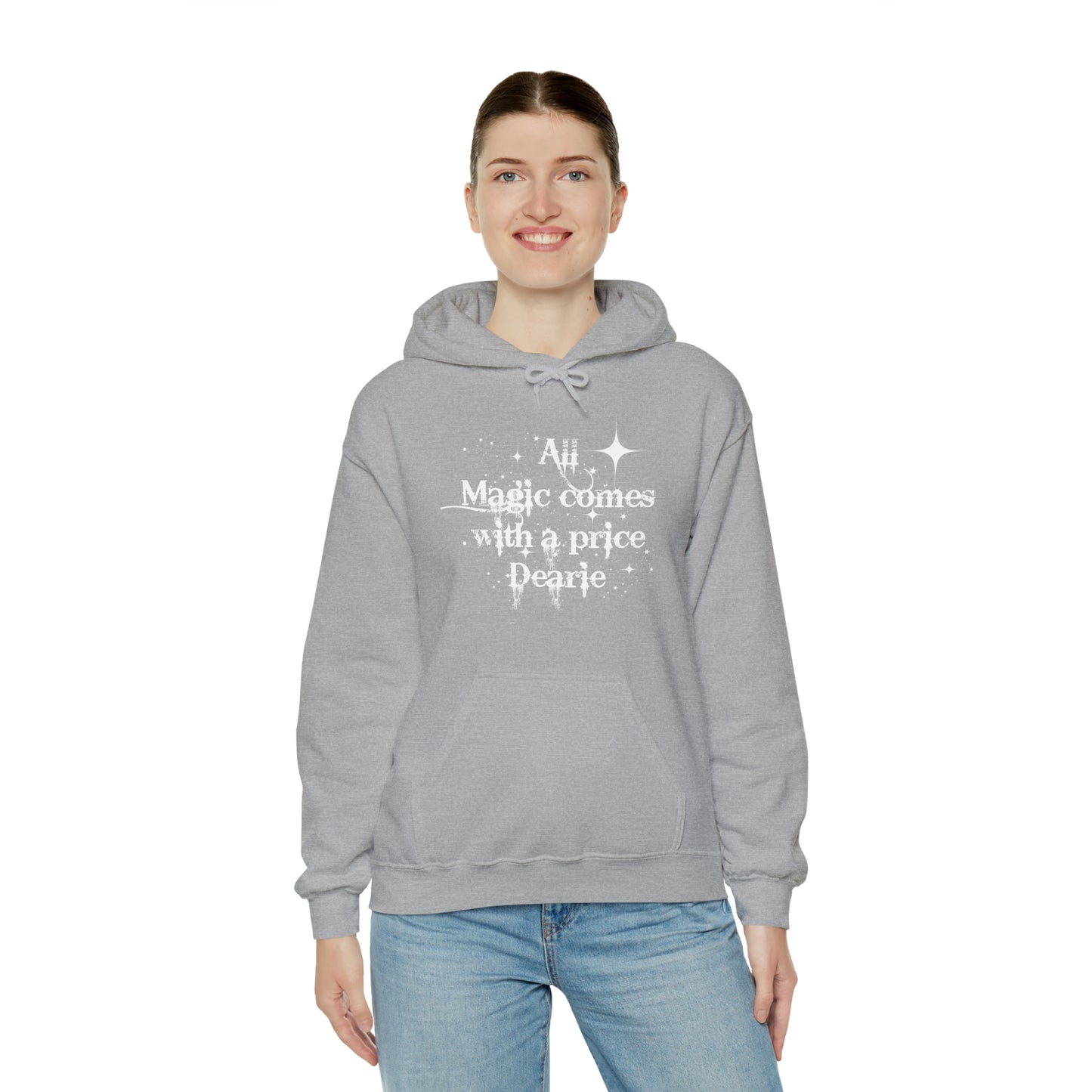 All magic comes with a price Dearie hoodie,OUAT Fan gift, Rumpelstiltskin gift for her, Christmas gift, Unisex Heavy Blend Hooded Sweatshirt