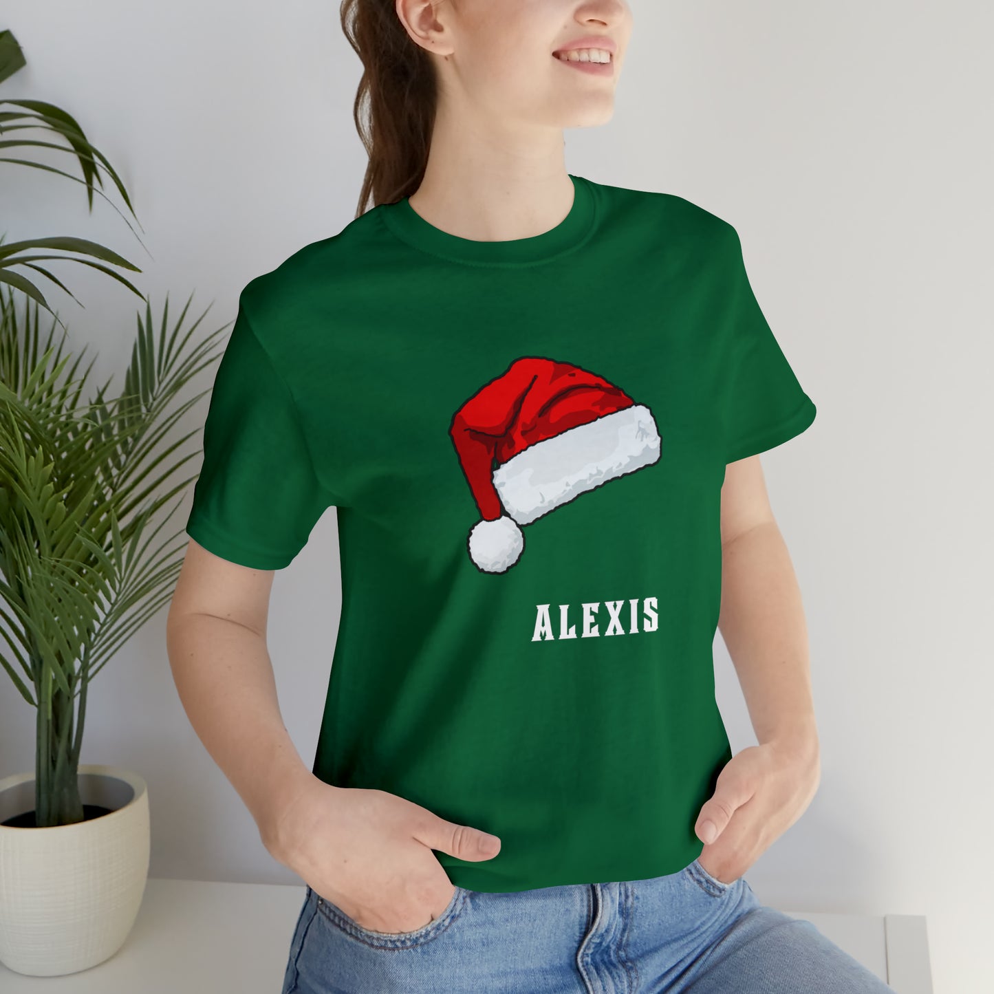 Matching Family Christmas Shirts, Santa claus Hat family tshirts Family Christmas Shirt, Matching Xmas Tees Custom Christmas T shirt photos