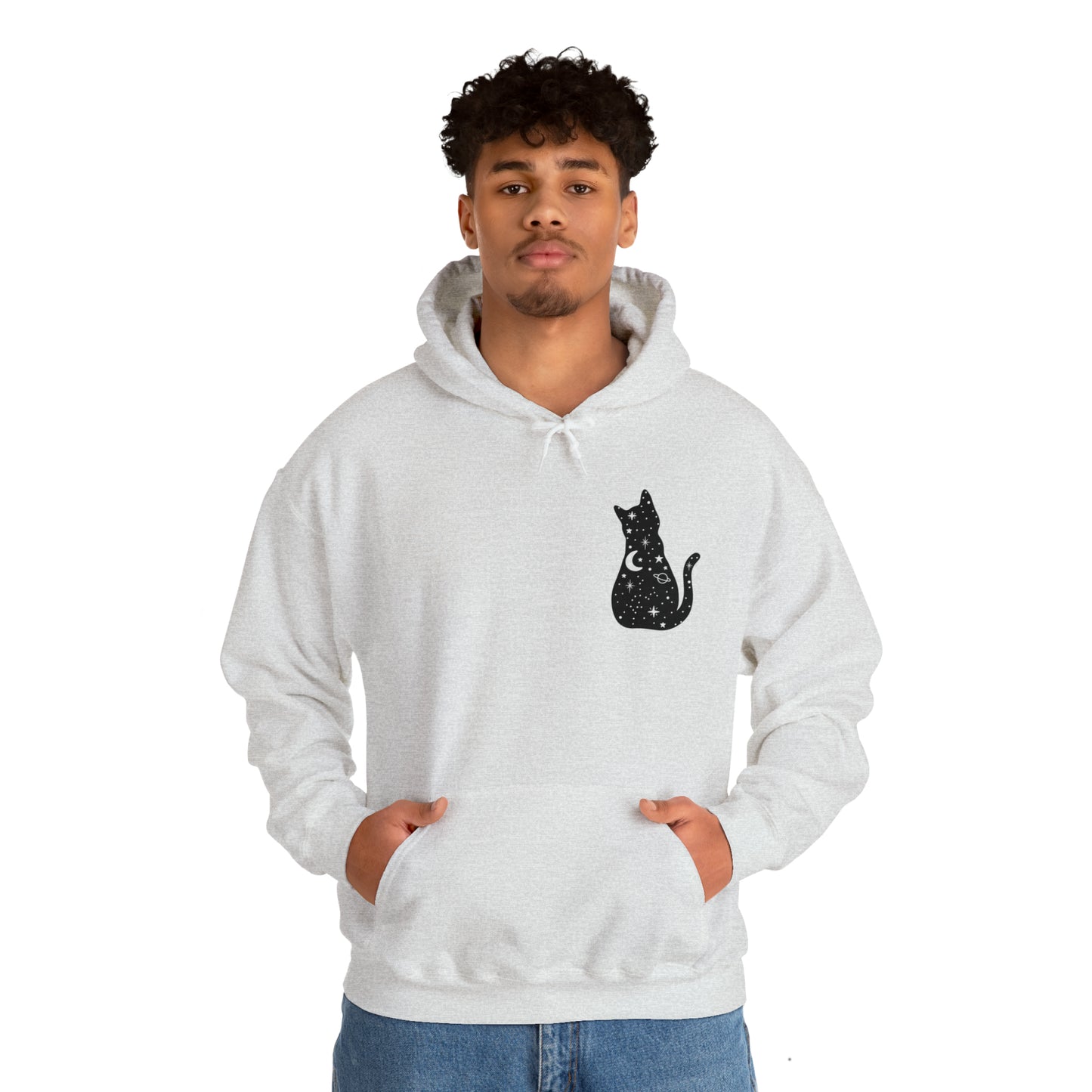 Halloween Sweatshirt Black Cat Shirt Halloween Sweater Halloween Cat Sweatshirt Gift for Cat Lover Gift Black Cat Gift for Cat Mom Gift Moon