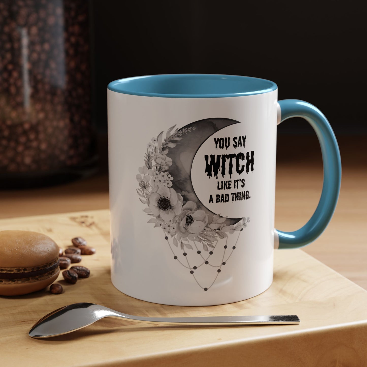 Witch mug Halloween mug Spooky things mug office funny gift best friend gift Christmas word fuck sarcastic humour gift Coffee Mug(11, 15oz)