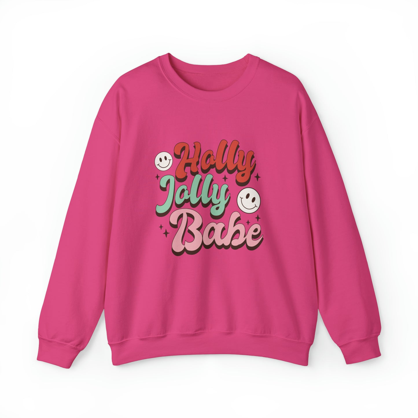 Holly Jolly Babe Christmas sweater Retro Christmas sweater Merry Christmas cupcake hot cocoa sweatshirt Bright Christmas gift for her