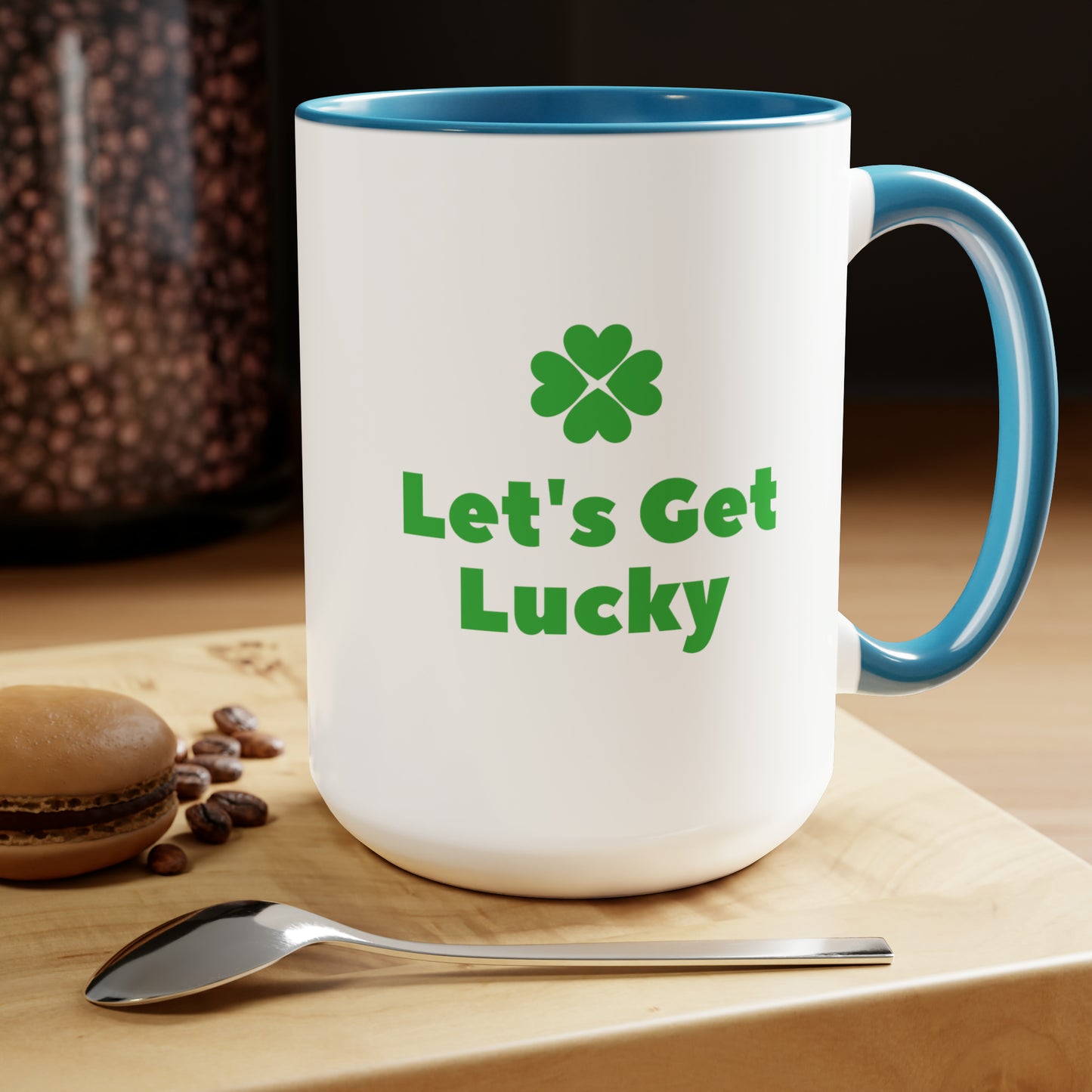 Let's get lucky mug Love mug Valentine's Day St Patrick's Day gift for her Coffee gift for him Mug  heart mug gift for her Mug wife