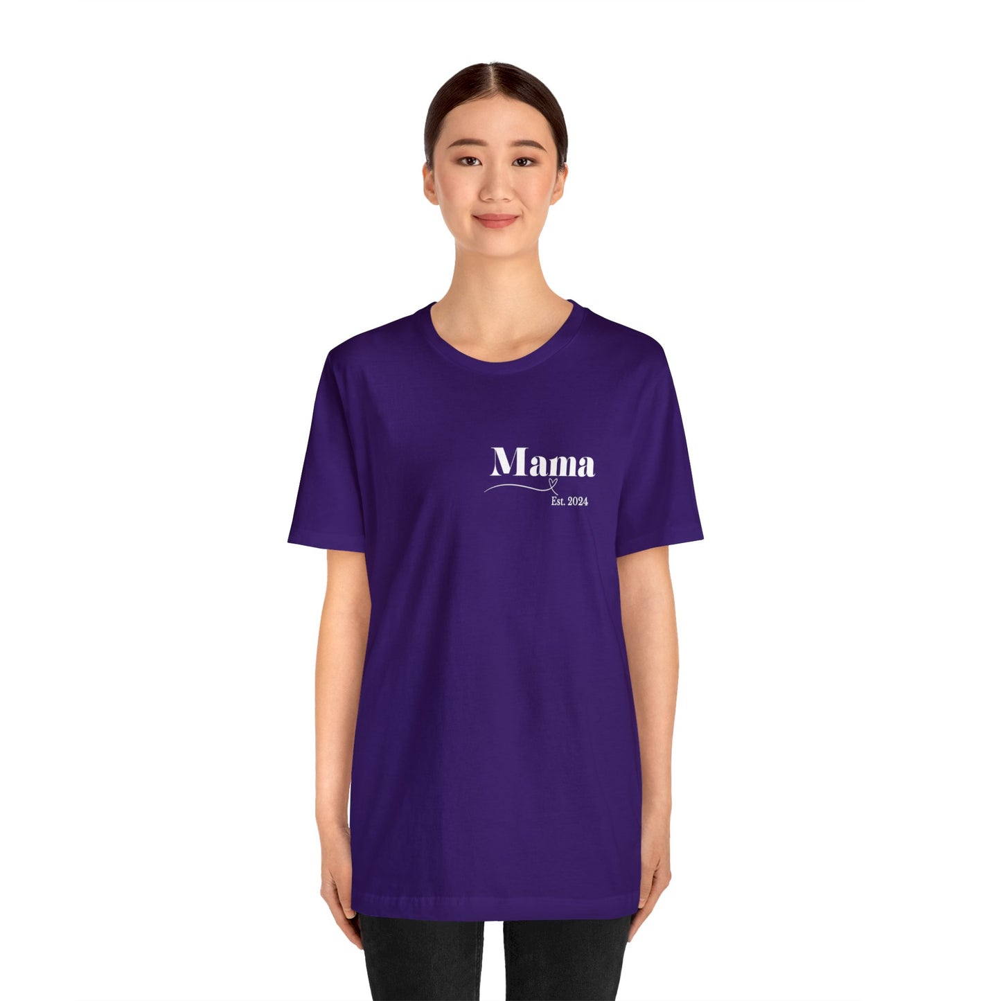 Mama shirt mama date shirt pregnancy reveal shirt new mom shirt Christmas gift for her gift for him bridal shower gift