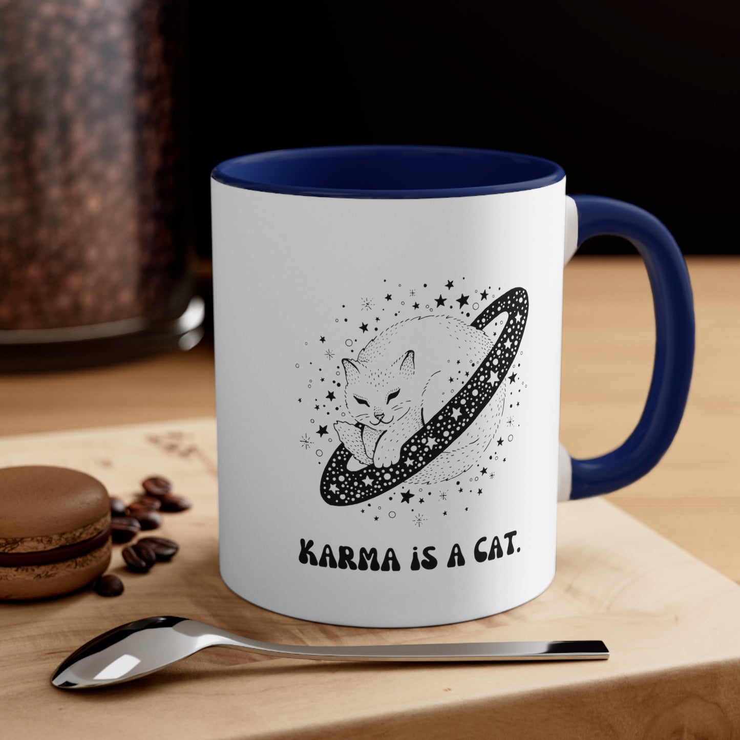 Karma is a cat mug best friend gift for her gift for him Birthday gift coffee mug tea gift for cat lover bestie valentinesday gift Christma