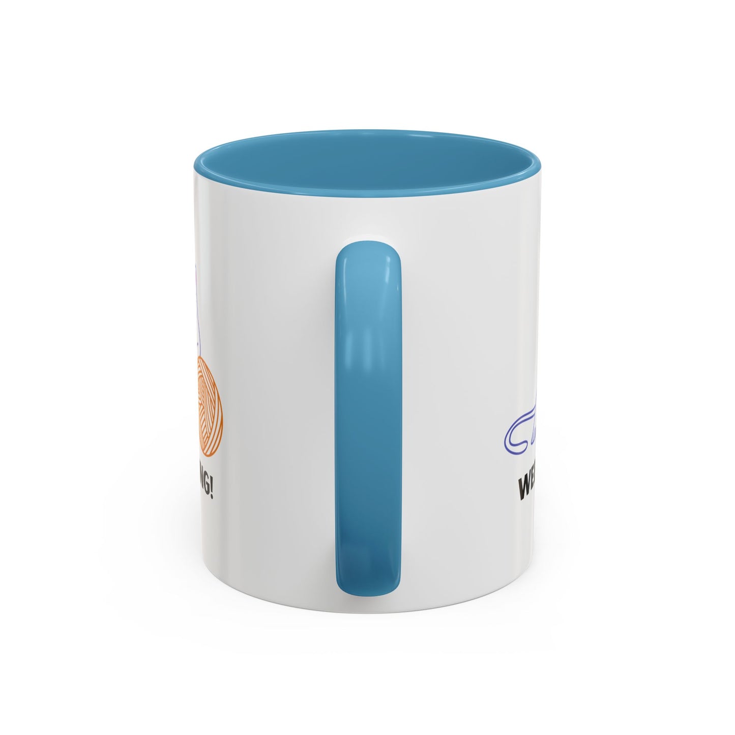 Cat Lover mug weekending vibes yarn lover Coffee Mug Funny Cat Mug Cute Kitty Cup, Cat Lady, Cat Dad, Pet Owner Gift, Cat Mug with Yarn Ball