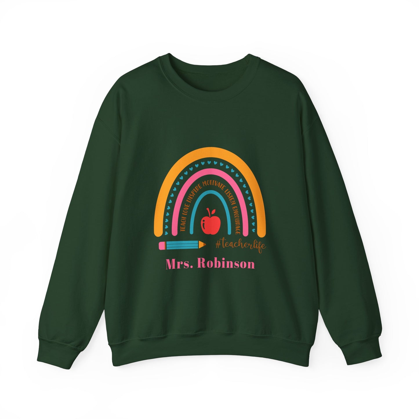 Personalized teacher sweater custom teacher gift for her bestie gift galentine sweater funny Valentine's sweater gift for him gift birthday