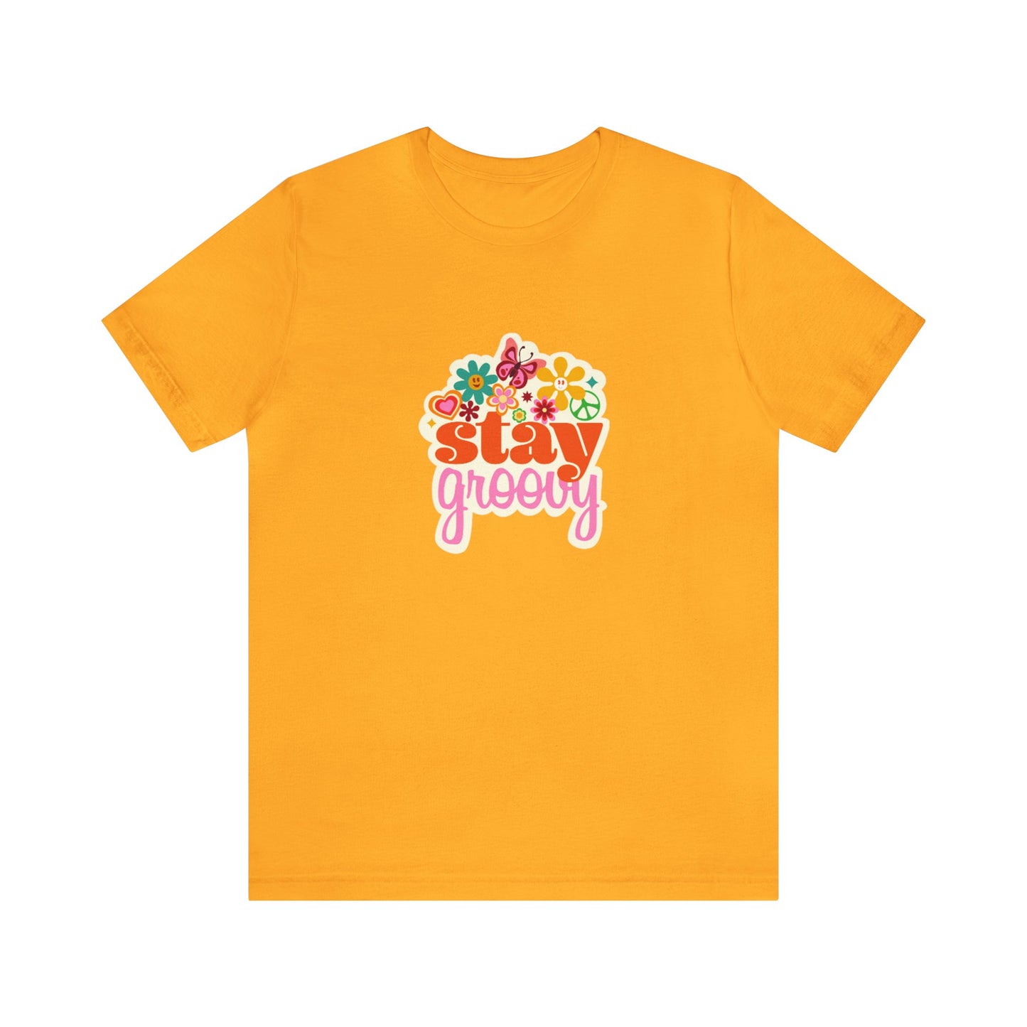 Stay Groovy Shirt Stay Groovy Tshirt Groovy Tee Groovy Birthday Party Outfit Stay Groovy Tee Hippie Shirt Groovy best friend gift for her