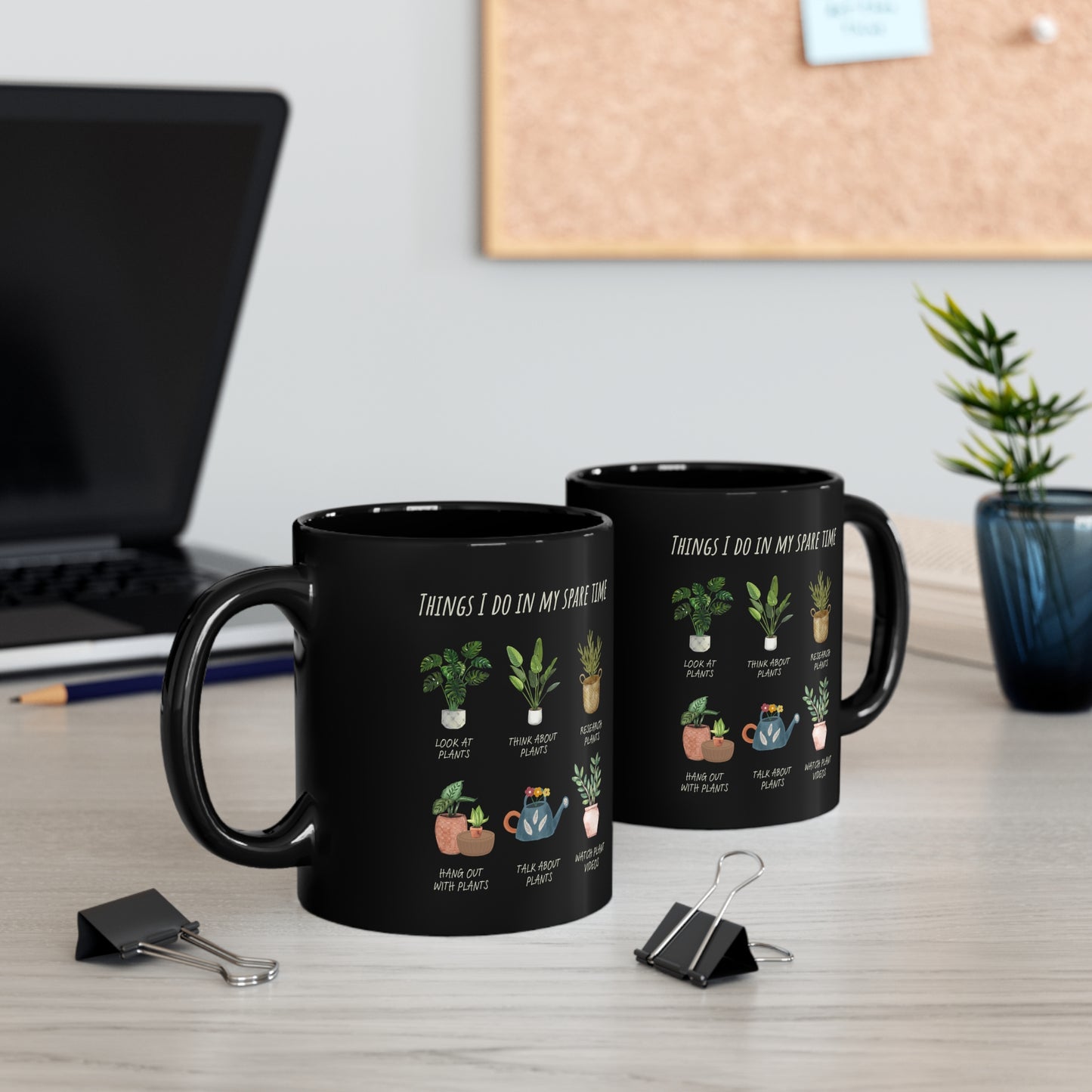 Plant lover gift funny plantMom gift Plantdaddy gift for her gift for him christmas gift 11oz Black Mug