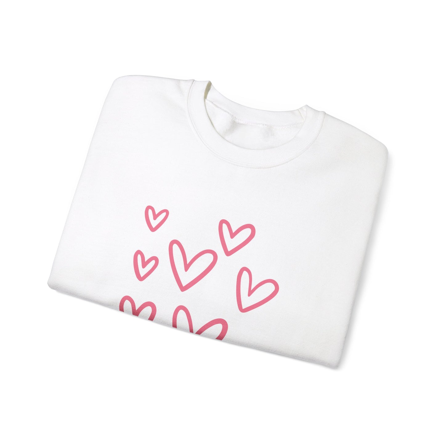 Heart Valentine's Day sweatshirt valentines shirt gift for her best friend gift galentine's day gift crewneck sweater women sweater love