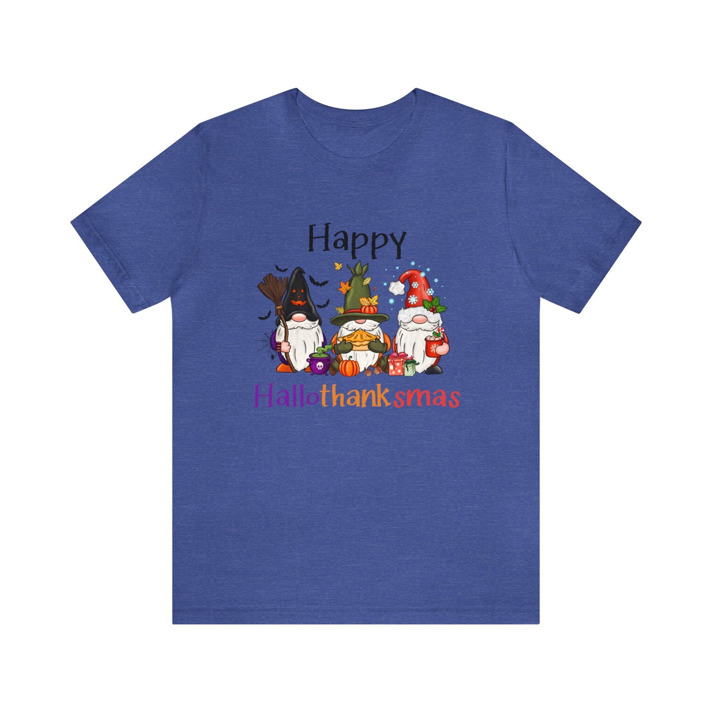 Gnomes lover gift gnomes Halloween shirt gift for her gift for him happy Hallothanksmas Shirt Unisex Tee Christmas gift Thanksgiving shirt