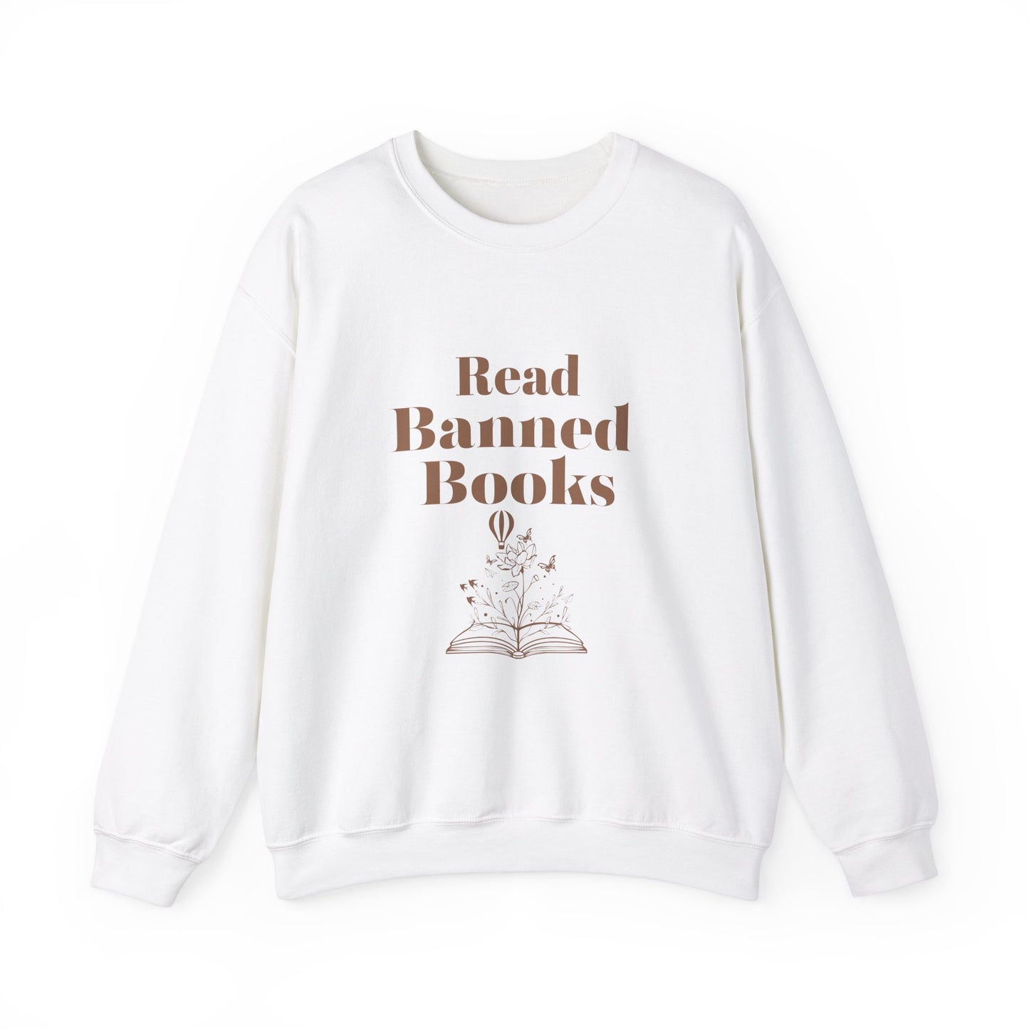 Read banned books sweater Crewneck Sweatshirt Inspirational Gift Feminist Sweatshirt, homeschooling vibes Cozy Apparel Women's Empowerment