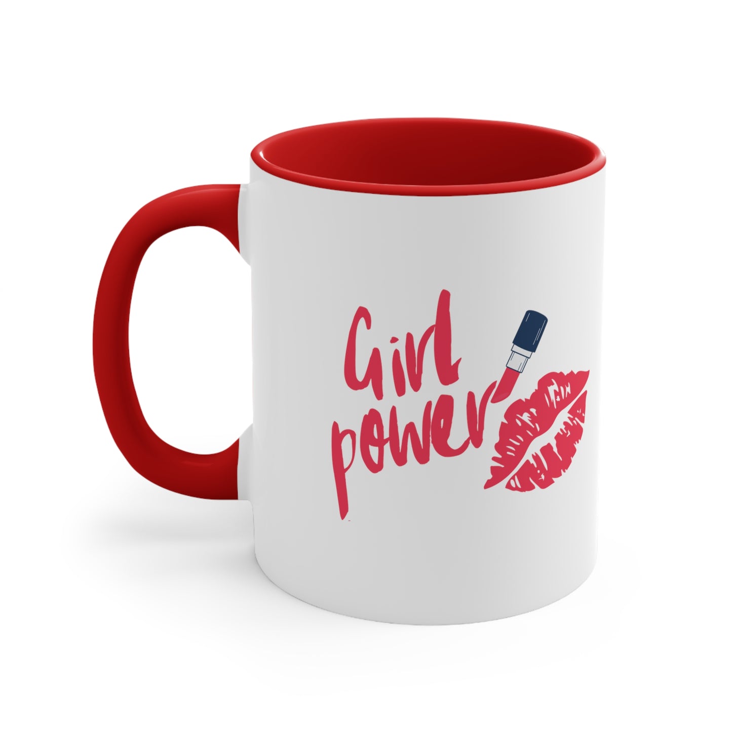 Girl power mug red lipstick mug bestie gift Christmas mug teacher gift coffee mug Christmas gift for for her tea gift for him 11oz