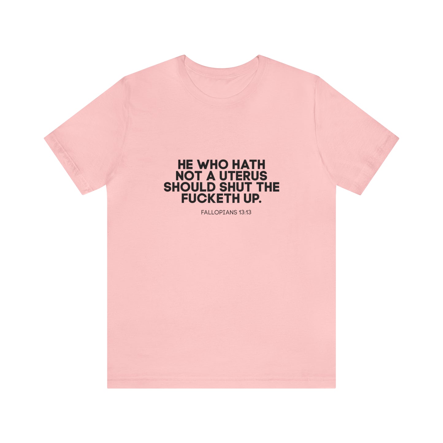 He who hath no uterus should shut the fucketh up shirt, Women's rights crop top, human rights, march shirt,Champion Women's Cropped T-Shirt