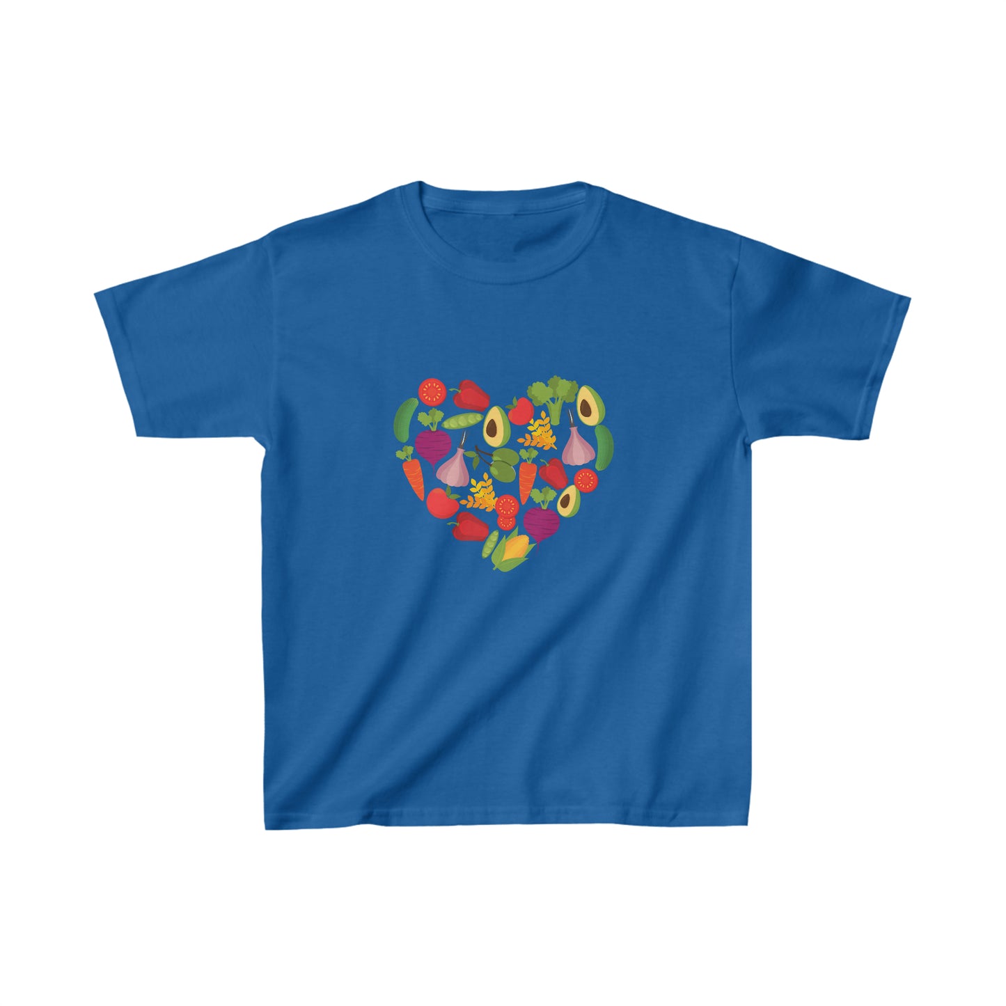 Veggie heart kid shirt cute vegetable shirt birthday shirts kids shirt